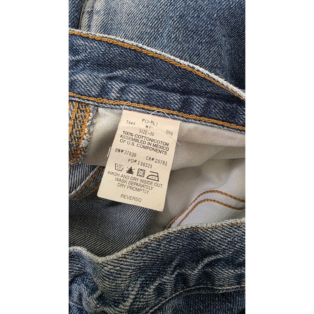 Tommy Jeans Men's Denim Carpenter Shorts Blue Medium Wash Hammer Loop Size 36 - Picture 10 of 12